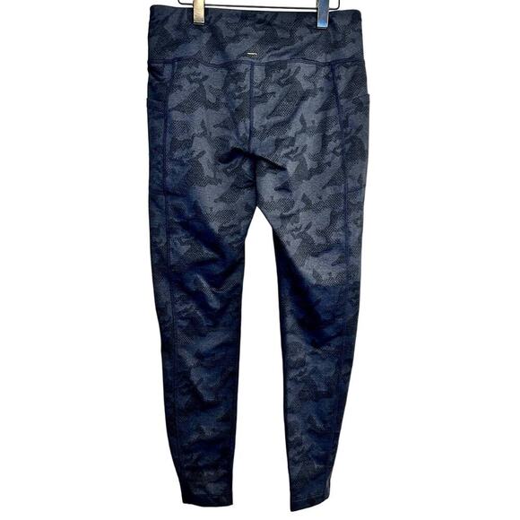 Mondetta Performance Luxury Brushed Jacquard Blue Legging Size Large - Picture 3 of 6